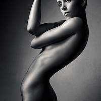 Buy canvas prints of Nude woman fine art 1 by Johan Swanepoel