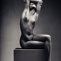 Buy canvas prints of Nude woman fine art 7 by Johan Swanepoel