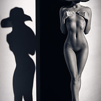 Buy canvas prints of Sensual Nude Woman 1 by Johan Swanepoel
