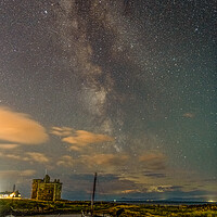 Buy canvas prints of milkyway over portencross  by Chris Wright