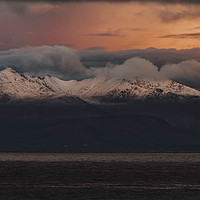 Buy canvas prints of Isle Of Arran At Sunrise by Chris Wright