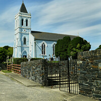Buy canvas prints of Blue Church Donegal by Ciaran Craig