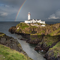 Buy canvas prints of Rainbow over Fanad Head Lighthouse  by Ciaran Craig