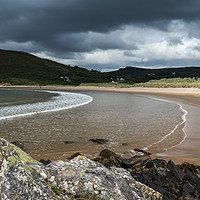 Buy canvas prints of Cloudy day at the beach  by Ciaran Craig
