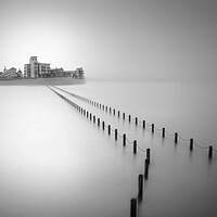 Buy canvas prints of Knightstone Black and White by David Neighbour