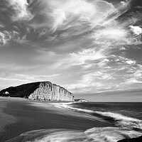 Buy canvas prints of West Bay Wisps and Swirls by David Neighbour