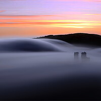 Buy canvas prints of Contoured Steel Mists by David Neighbour
