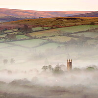 Buy canvas prints of Widecombe-in-the-Mist by David Neighbour
