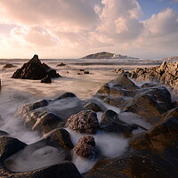 Buy canvas prints of View to Burgh Island by David Neighbour