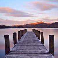 Buy canvas prints of Coniston jetty by David Neighbour