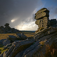 Buy canvas prints of Great Staple Tor by David Neighbour