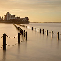 Buy canvas prints of Knightstone Causeway by David Neighbour