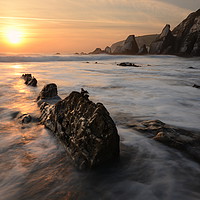Buy canvas prints of Westcombe Sunset by David Neighbour