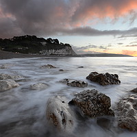 Buy canvas prints of Boulders at Beer by David Neighbour