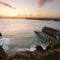 Buy canvas prints of Padstow Lifeboat Station by David Neighbour