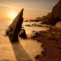 Buy canvas prints of Ayrmer Cove Strata by David Neighbour