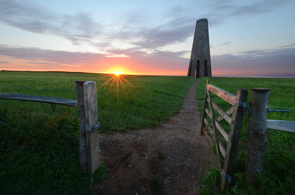Daymark Sunrise Picture Board by David Neighbour