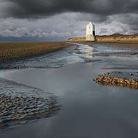 Buy canvas prints of Burnham's Low Lighthouse by David Neighbour