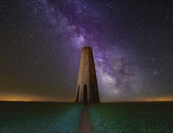 Daymark and the Night Sky Picture Board by David Neighbour