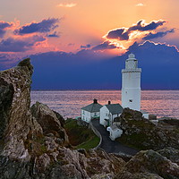 Buy canvas prints of Start Point Lighthouse by David Neighbour