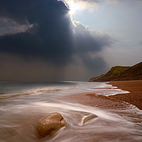 Buy canvas prints of Eype Silver Lining by David Neighbour