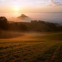 Buy canvas prints of Rolling Hills and Autumn Mists by David Neighbour