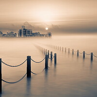 Buy canvas prints of Island in the Mist by David Neighbour