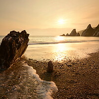 Buy canvas prints of Westcombe Bay Sunset by David Neighbour