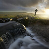 Buy canvas prints of Windy Post, Dartmoor by David Neighbour