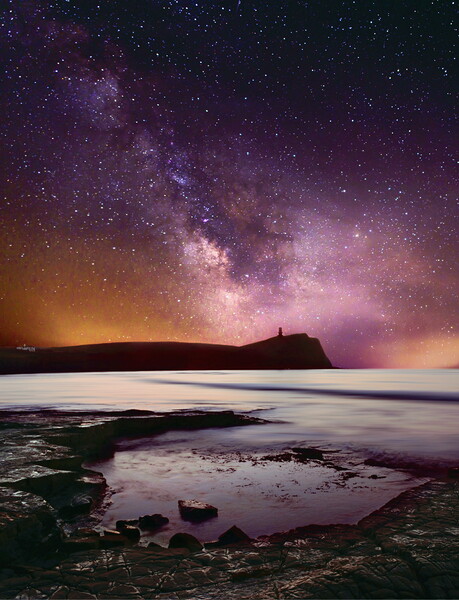 Kimmeridge Bay and The Galaxy Picture Board by David Neighbour
