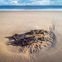 Buy canvas prints of Rock on the Beach by Gareth Williams