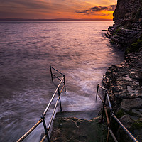 Buy canvas prints of Steps into the sea by Gareth Williams