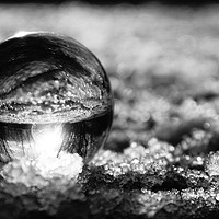 Buy canvas prints of                         Snow in A Glass Ball       by Matthew Balls