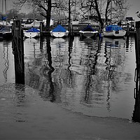 Buy canvas prints of        A Winter Harbour by Matthew Balls