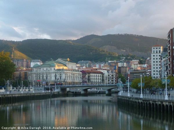 Bilbao City View Picture Board by Ailsa Darragh