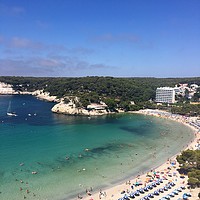 Buy canvas prints of Cala Galdana Beach, Menorca by Ailsa Darragh