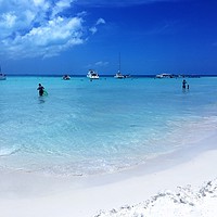 Buy canvas prints of Isla Mujeres Island Paradise, Mexico by Ailsa Darragh