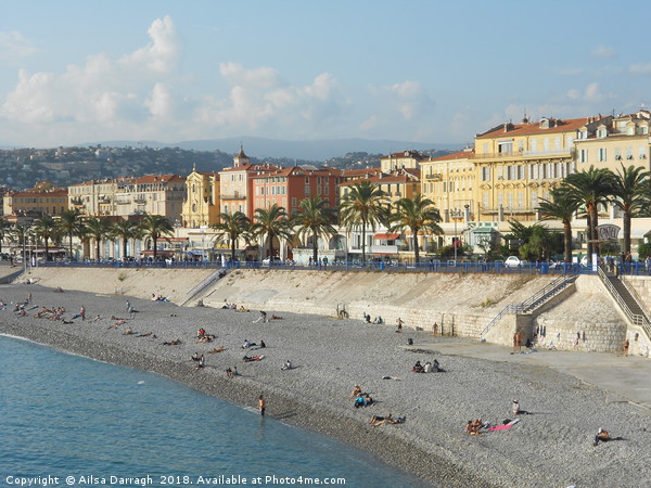      View of Nice Promenade on the French Riviera  Picture Board by Ailsa Darragh