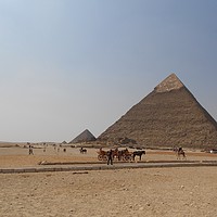 Buy canvas prints of           The Egyptian Pyramids, Luxor by Ailsa Darragh