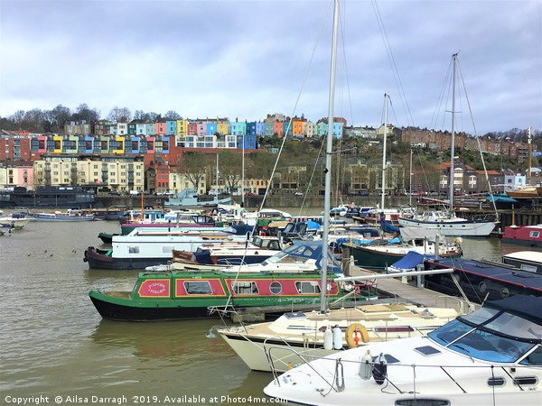 Bristol City Harbour Waterfront Picture Board by Ailsa Darragh