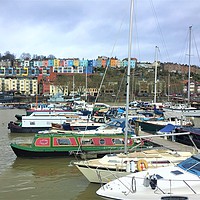 Buy canvas prints of Bristol City Harbour Waterfront by Ailsa Darragh