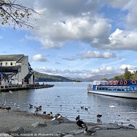 Buy canvas prints of Bowness-on-Windermere Lake by Ailsa Darragh