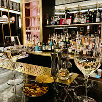 Buy canvas prints of Wine at The American Bar at The Stafford, London by Ailsa Darragh