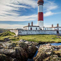 Buy canvas prints of Buchan Ness Lighthouse in the Sunshine by Douglas Milne