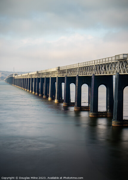 The Tay Bridge from Wormit Picture Board by Douglas Milne