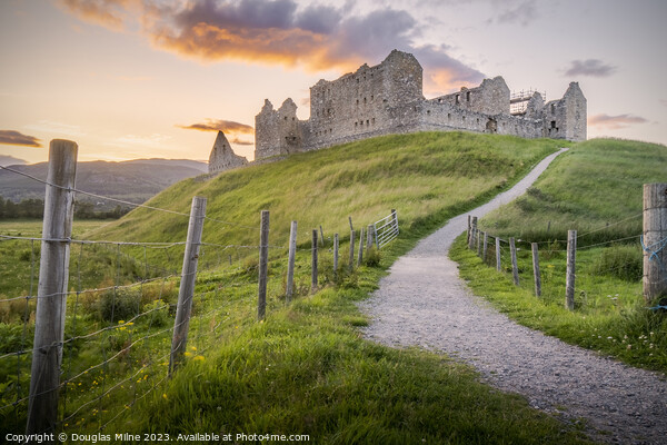 Ruthven Barracks at Sunset Picture Board by Douglas Milne