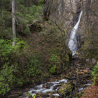 Buy canvas prints of The Grey Mare's Tail Waterfall, Kinlochleven by Douglas Milne