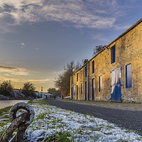 Buy canvas prints of Woodcockdale Cottages and Stables by Douglas Milne