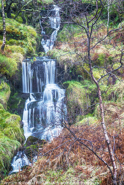 Waterfall above Loch Venachar Picture Board by Douglas Milne