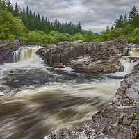 Buy canvas prints of Eas a' Chathaidh Waterfall, Glen Orchy by Douglas Milne